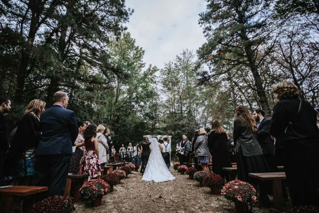 Outdoor wedding ceremony photos
