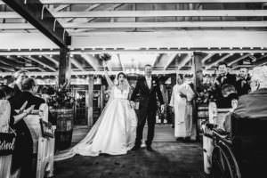 Hamilton Manor wedding barn ceremony