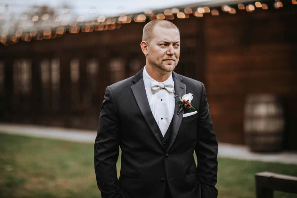Hamilton Manor wedding groom