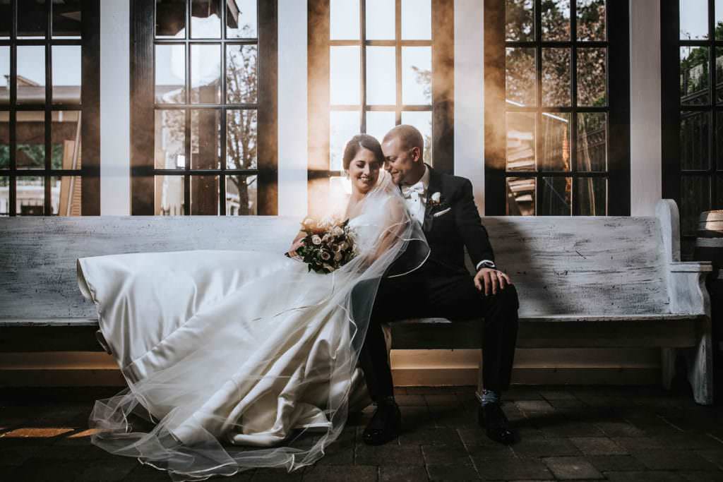 Hamilton Manor wedding bride and groom